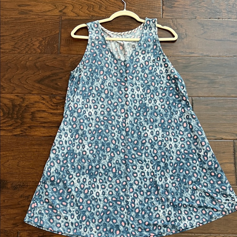 Stylish Blue and Pink Women’s Dress
